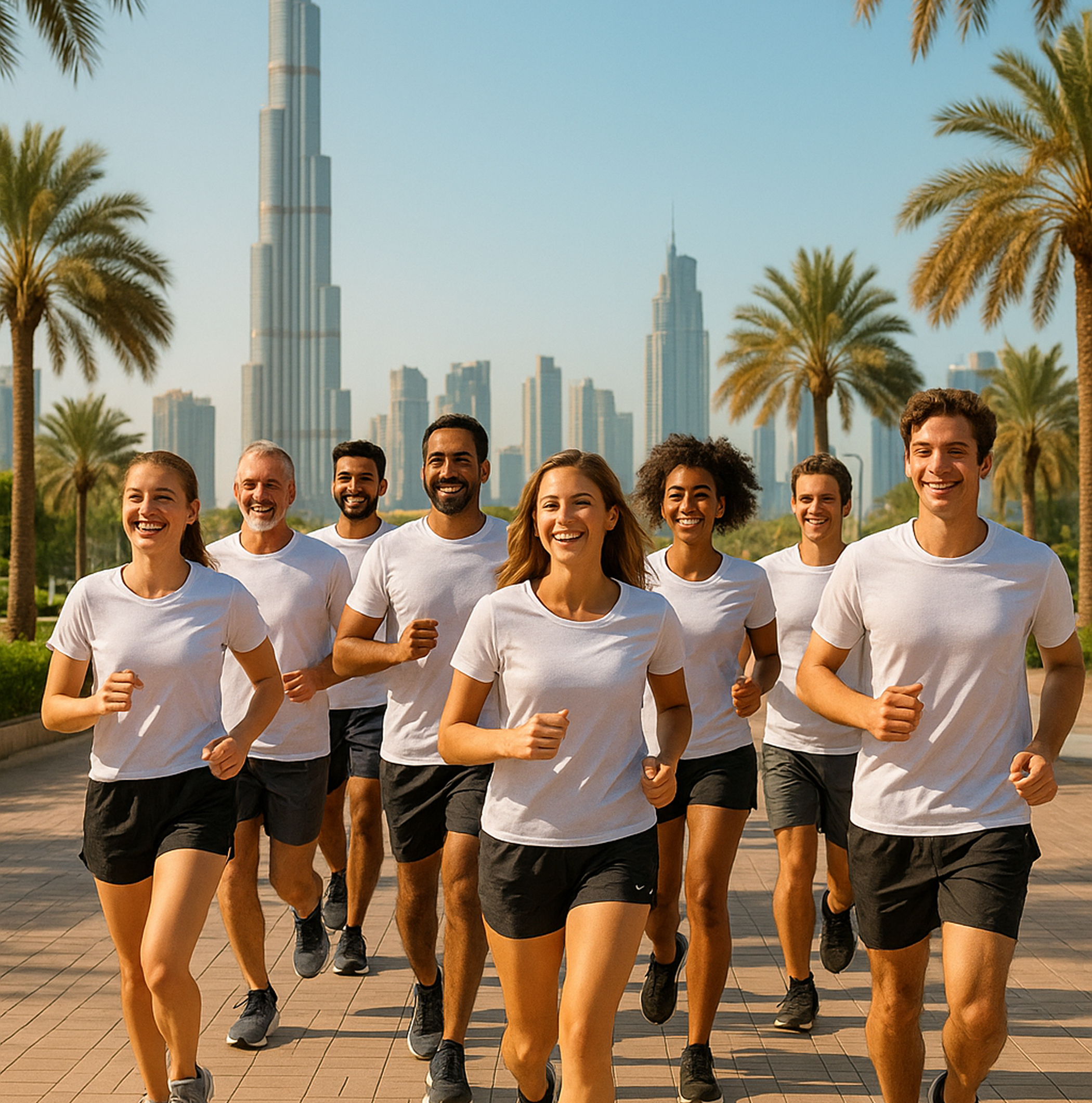 Corporate running in Dubai