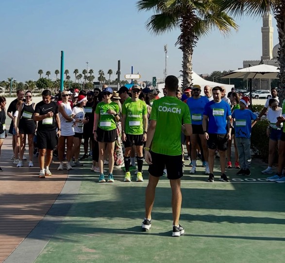Running coach at Kite Beach